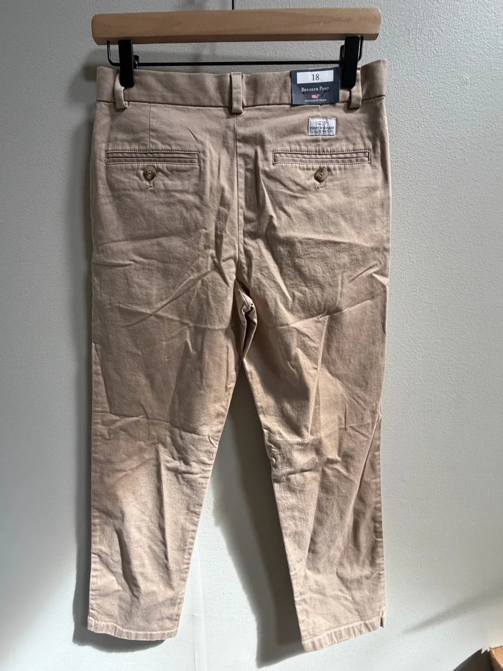 NEW Vineyard Vines Boys Breaker Khaki Pants Classic Preppy Chino 18 Heritage